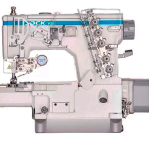 Máquina de Costura Galoneira Cilíndrica Eletrônica Jack K6-AUTL-35ACx364 com Refilador de Tecido
